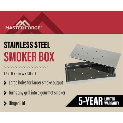 steel wood smoker box grate|Master Forge 3.6.